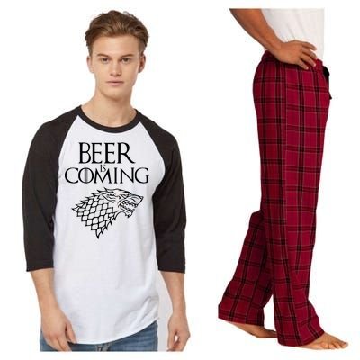 Beer Is Coming Raglan Sleeve Pajama Set