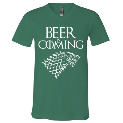 Beer Is Coming V-Neck T-Shirt