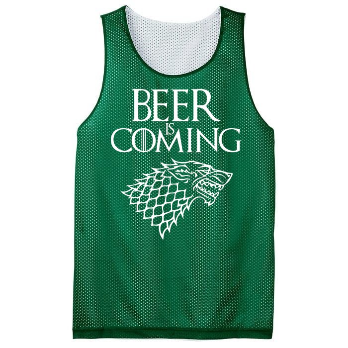 Beer Is Coming Mesh Reversible Basketball Jersey Tank