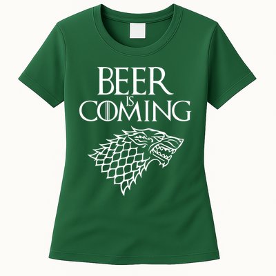Beer Is Coming Womens T-Shirt