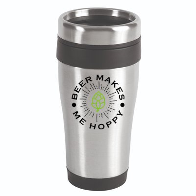 Beer Makes Me Hoppy 16oz Travel Tumbler