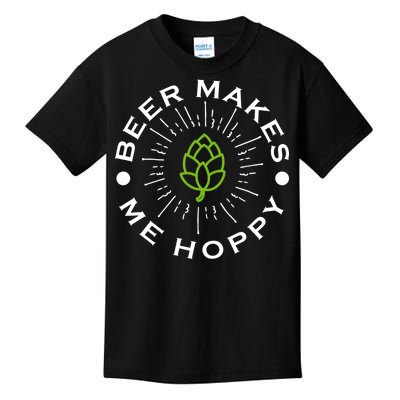 Beer Makes Me Hoppy Kids T-Shirt