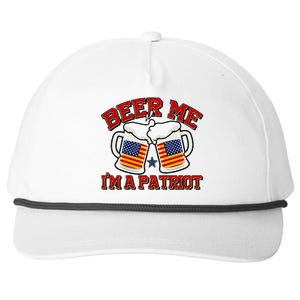 Beer Me I'm A Patriot USA Flag Beer Mugs Snapback Five-Panel Rope Hat