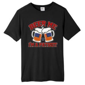 Beer Me I'm A Patriot USA Flag Beer Mugs Tall Fusion ChromaSoft Performance T-Shirt