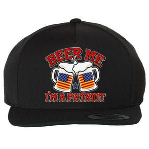 Beer Me I'm A Patriot USA Flag Beer Mugs Wool Snapback Cap