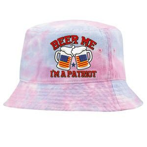 Beer Me I'm A Patriot USA Flag Beer Mugs Tie-Dyed Bucket Hat