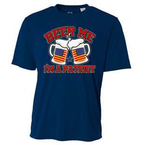 Beer Me I'm A Patriot USA Flag Beer Mugs Cooling Performance Crew T-Shirt