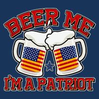 Beer Me I'm A Patriot USA Flag Beer Mugs Cooling Performance Crew T-Shirt