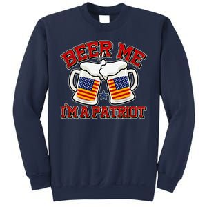 Beer Me I'm A Patriot USA Flag Beer Mugs Sweatshirt