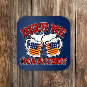 Beer Me I'm A Patriot USA Flag Beer Mugs Coaster