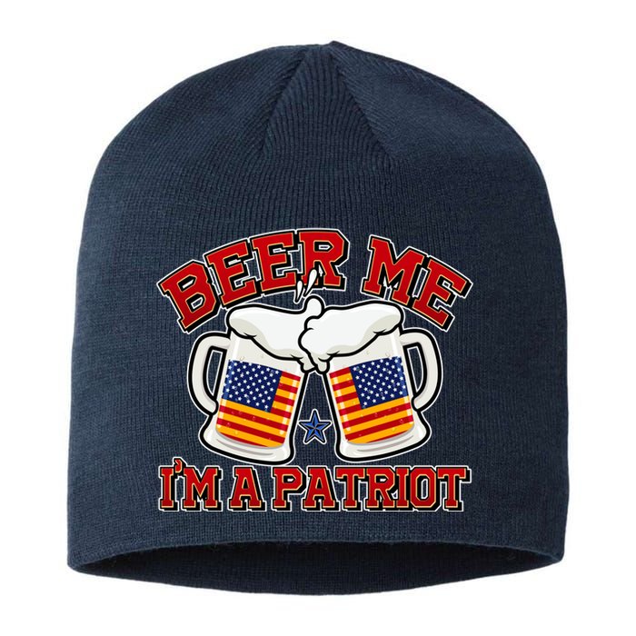 Beer Me I'm A Patriot USA Flag Beer Mugs Sustainable Beanie