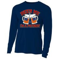 Beer Me I'm A Patriot USA Flag Beer Mugs Cooling Performance Long Sleeve Crew