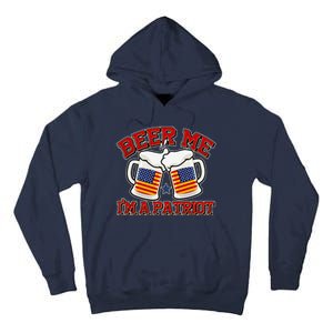 Beer Me I'm A Patriot USA Flag Beer Mugs Tall Hoodie