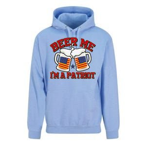 Beer Me I'm A Patriot USA Flag Beer Mugs Unisex Surf Hoodie