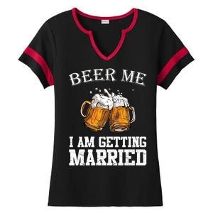 Beer Me I'm Getting Married Ladies Halftime Notch Neck Tee