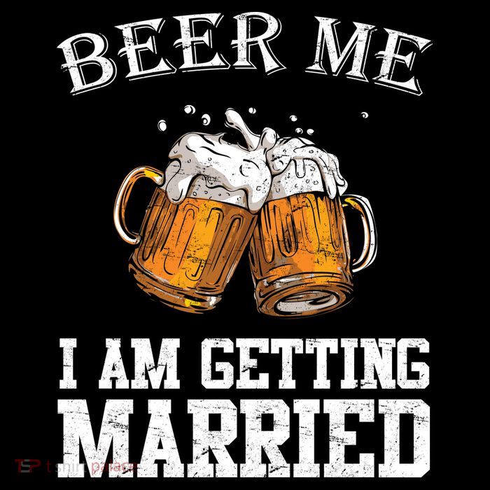 Beer Me I'm Getting Married Stripe Pom Pom Beanie