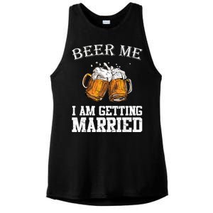 Beer Me I'm Getting Married Ladies PosiCharge Tri-Blend Wicking Tank