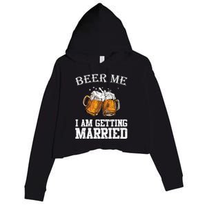 Beer Me I'm Getting Married Crop Fleece Hoodie