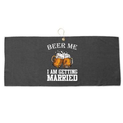 Beer Me I'm Getting Married Large Microfiber Waffle Golf Towel