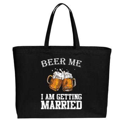 Beer Me I'm Getting Married Cotton Canvas Jumbo Tote