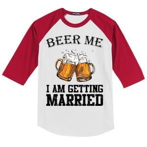 Beer Me I'm Getting Married Kids Colorblock Raglan Jersey