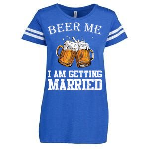 Beer Me I'm Getting Married Enza Ladies Jersey Football T-Shirt