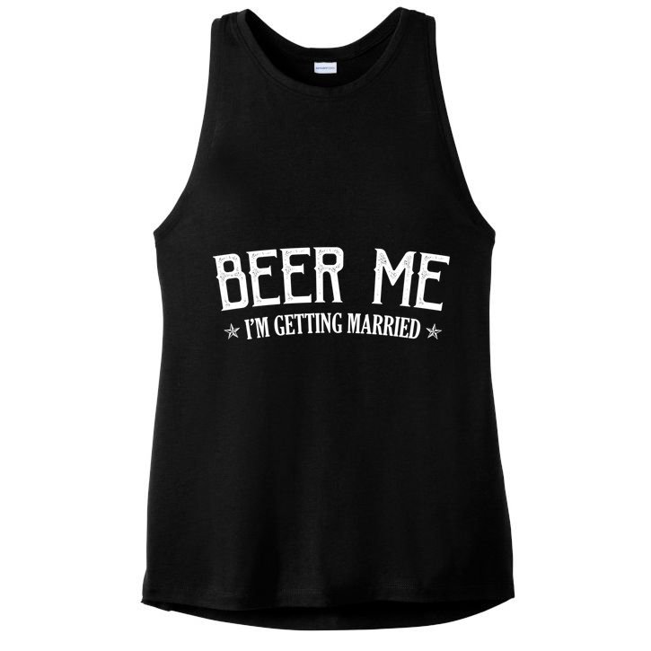 Beer Me I'm Getting Married Funny Wedding Ladies PosiCharge Tri-Blend Wicking Tank