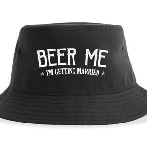 Beer Me I'm Getting Married Funny Wedding Sustainable Bucket Hat