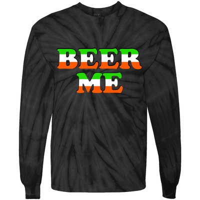 Beer Me St. Patrick's Day Tie-Dye Long Sleeve Shirt