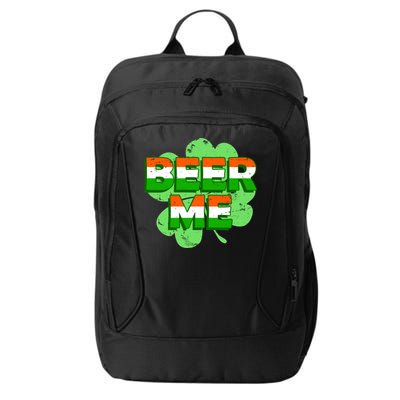 Beer Me St. Patrick's Day Irish Flag Clover City Backpack