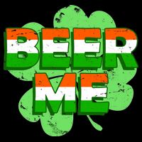 Beer Me St. Patrick's Day Irish Flag Clover 16 in Basic Backpack