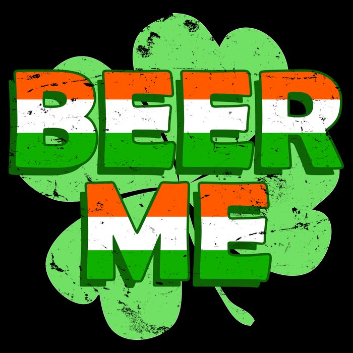 Beer Me St. Patrick's Day Irish Flag Clover 16 in Basic Backpack