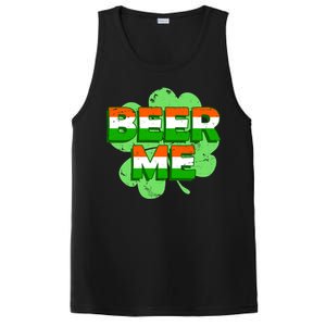 Beer Me St. Patrick's Day Irish Flag Clover PosiCharge Competitor Tank