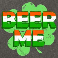 Beer Me St. Patrick's Day Irish Flag Clover Cotton Canvas Backpack