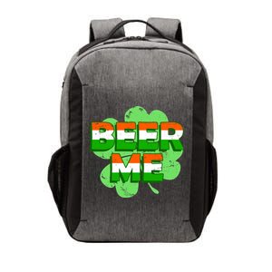 Beer Me St. Patrick's Day Irish Flag Clover Vector Backpack