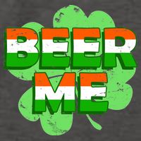 Beer Me St. Patrick's Day Irish Flag Clover Vector Backpack