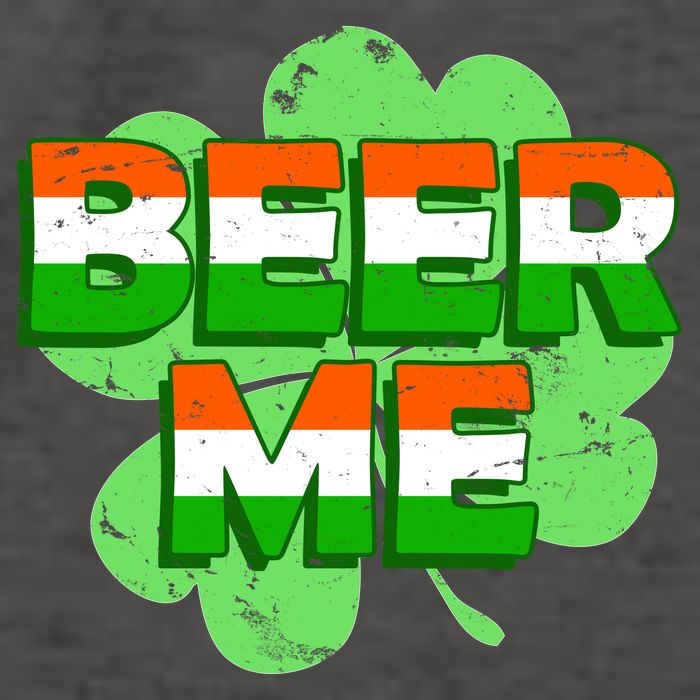 Beer Me St. Patrick's Day Irish Flag Clover Vector Backpack