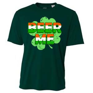 Beer Me St. Patrick's Day Irish Flag Clover Cooling Performance Crew T-Shirt