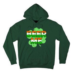 Beer Me St. Patrick's Day Irish Flag Clover Hoodie