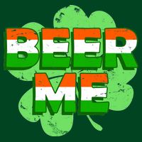 Beer Me St. Patrick's Day Irish Flag Clover Apron