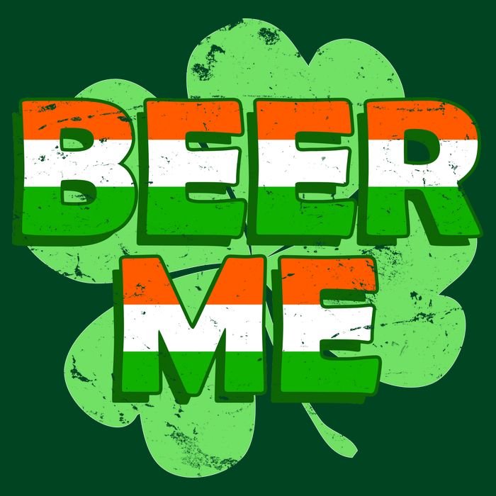 Beer Me St. Patrick's Day Irish Flag Clover Apron