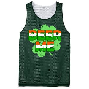 Beer Me St. Patrick's Day Irish Flag Clover Mesh Reversible Basketball Jersey Tank