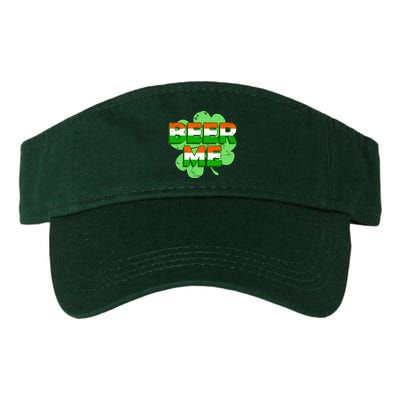 Beer Me St. Patrick's Day Irish Flag Clover Valucap Bio-Washed Visor