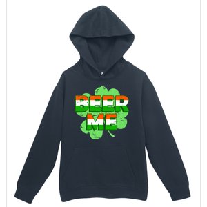 Beer Me St. Patrick's Day Irish Flag Clover Urban Pullover Hoodie