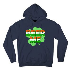 Beer Me St. Patrick's Day Irish Flag Clover Tall Hoodie