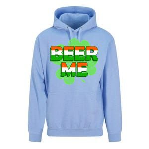 Beer Me St. Patrick's Day Irish Flag Clover Unisex Surf Hoodie