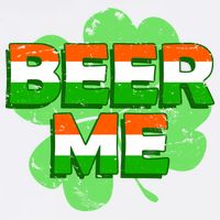 Beer Me St. Patrick's Day Irish Flag Clover Garment-Dyed Sweatshirt