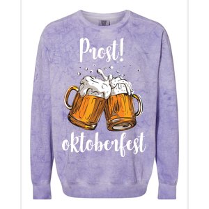 Beer Oktoberfest Prost Cheers Colorblast Crewneck Sweatshirt