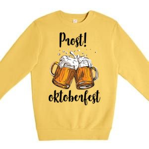 Beer Oktoberfest Prost Cheers Premium Crewneck Sweatshirt