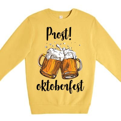 Beer Oktoberfest Prost Cheers Premium Crewneck Sweatshirt